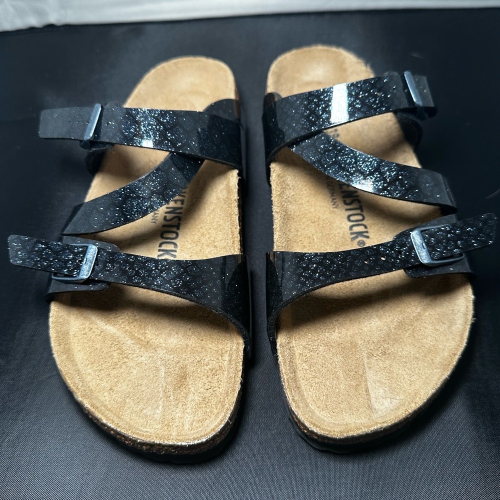 Birkenstock Salina magic snake black size 7-7.5